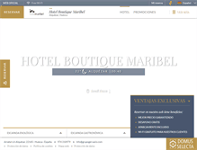 Tablet Screenshot of hotelmaribel.es